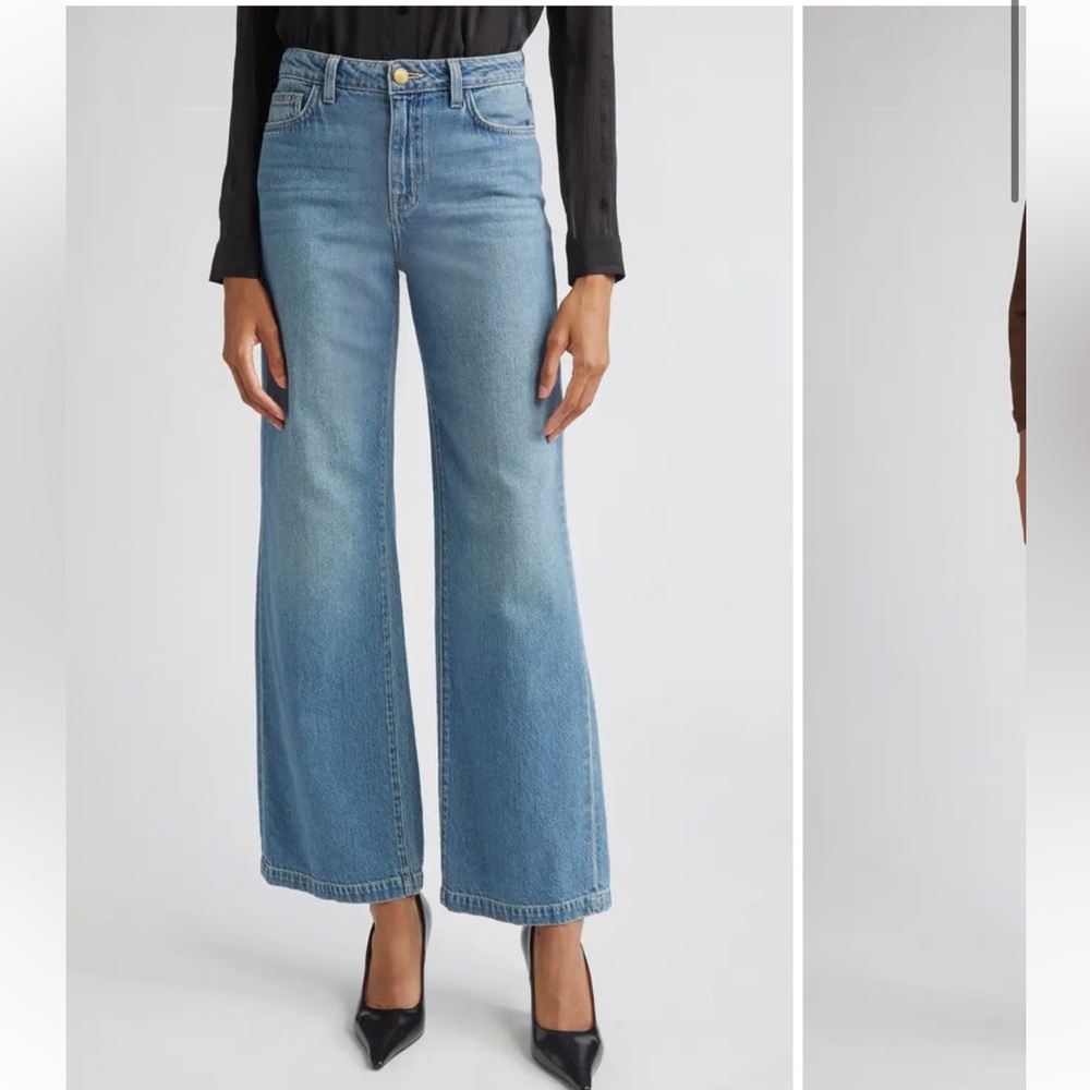L'Agence Scottie High Rise Wide-Leg Jeans NWT Size 25 in Fargo